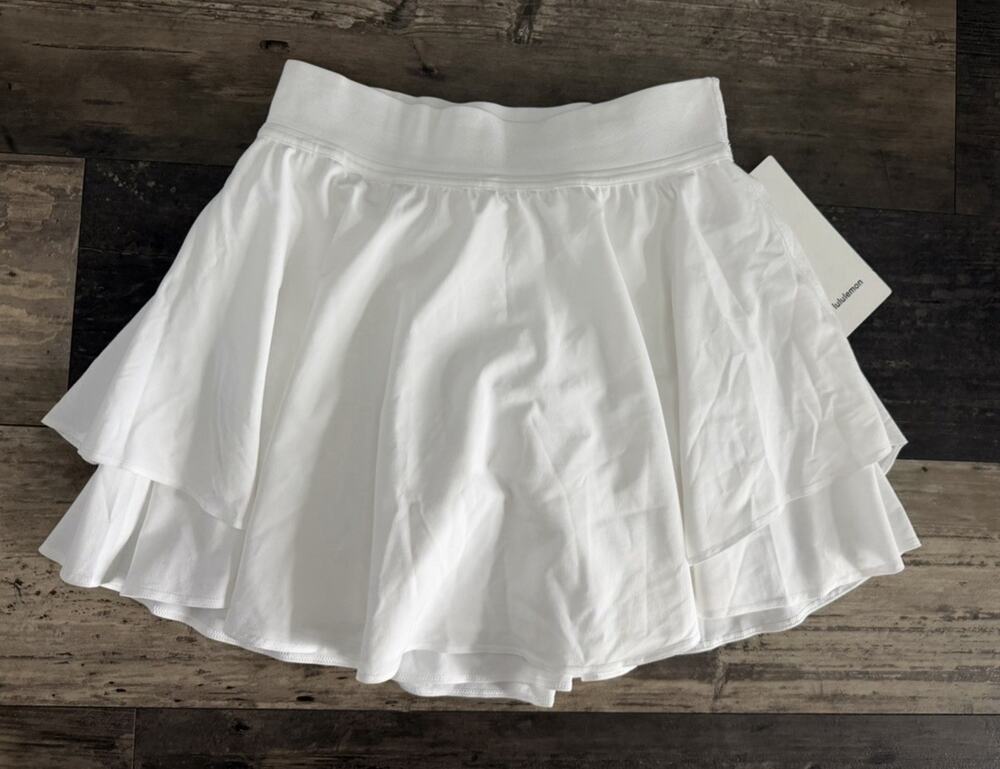 Lululemon Court Rival High-Rise Skirt *Long - White / Size 4